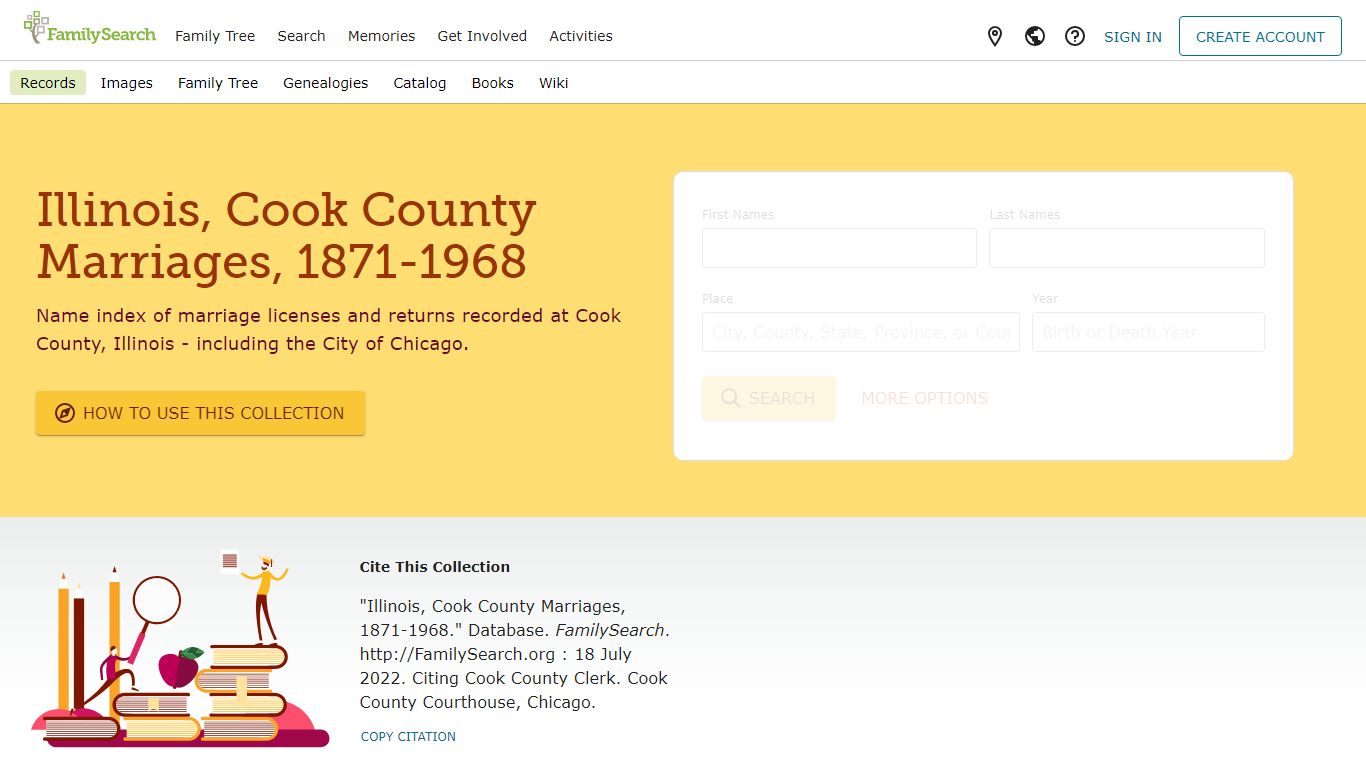 Illinois, Cook County Marriages, 1871-1968 • FamilySearch